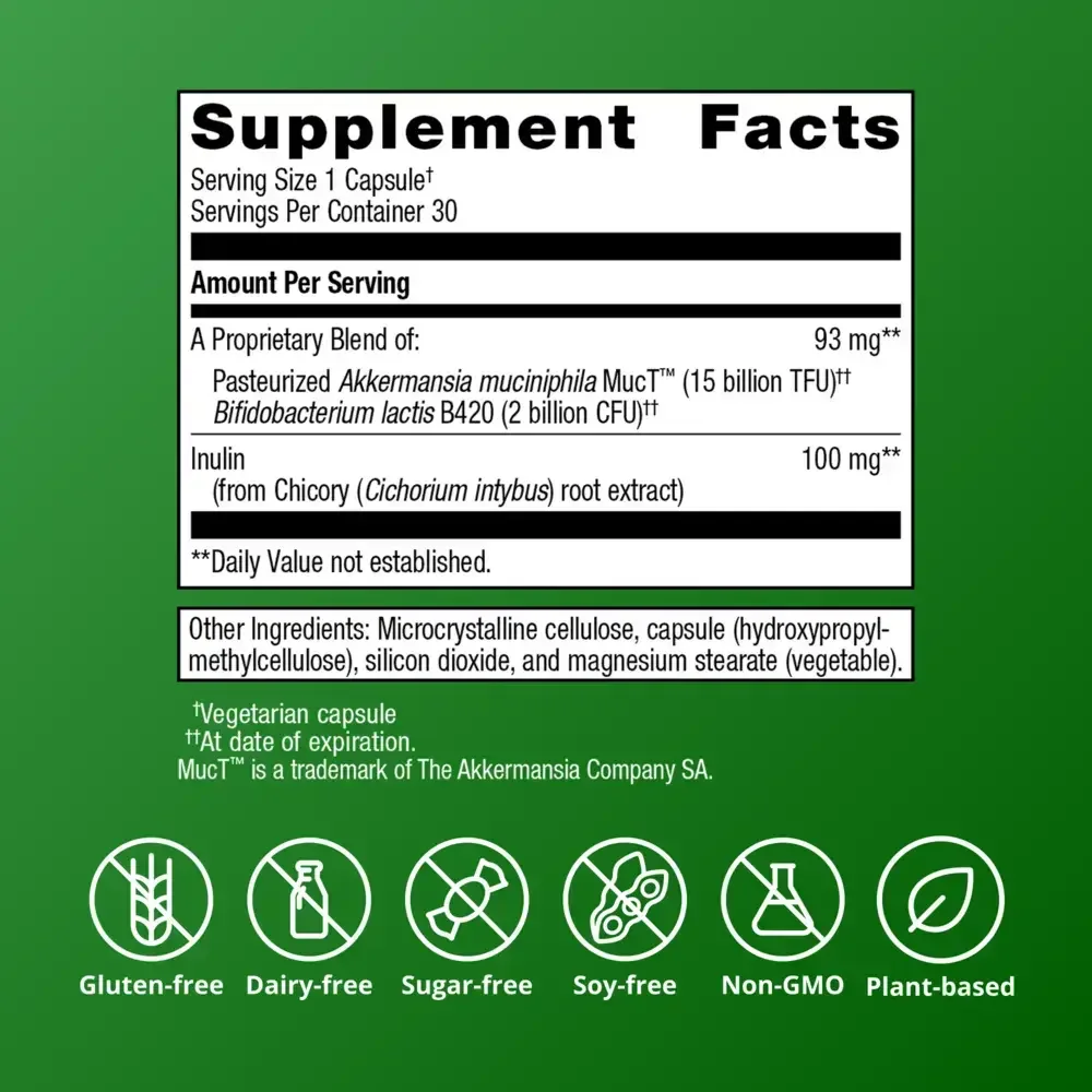 Product image for UltraFlora® Triplebiotic with Akkermansia.