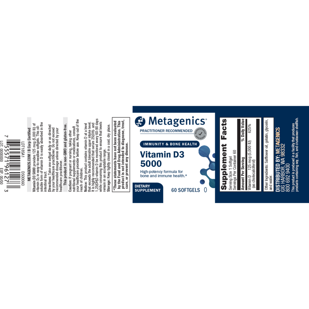 Product image for Vitamin D3 5000.
