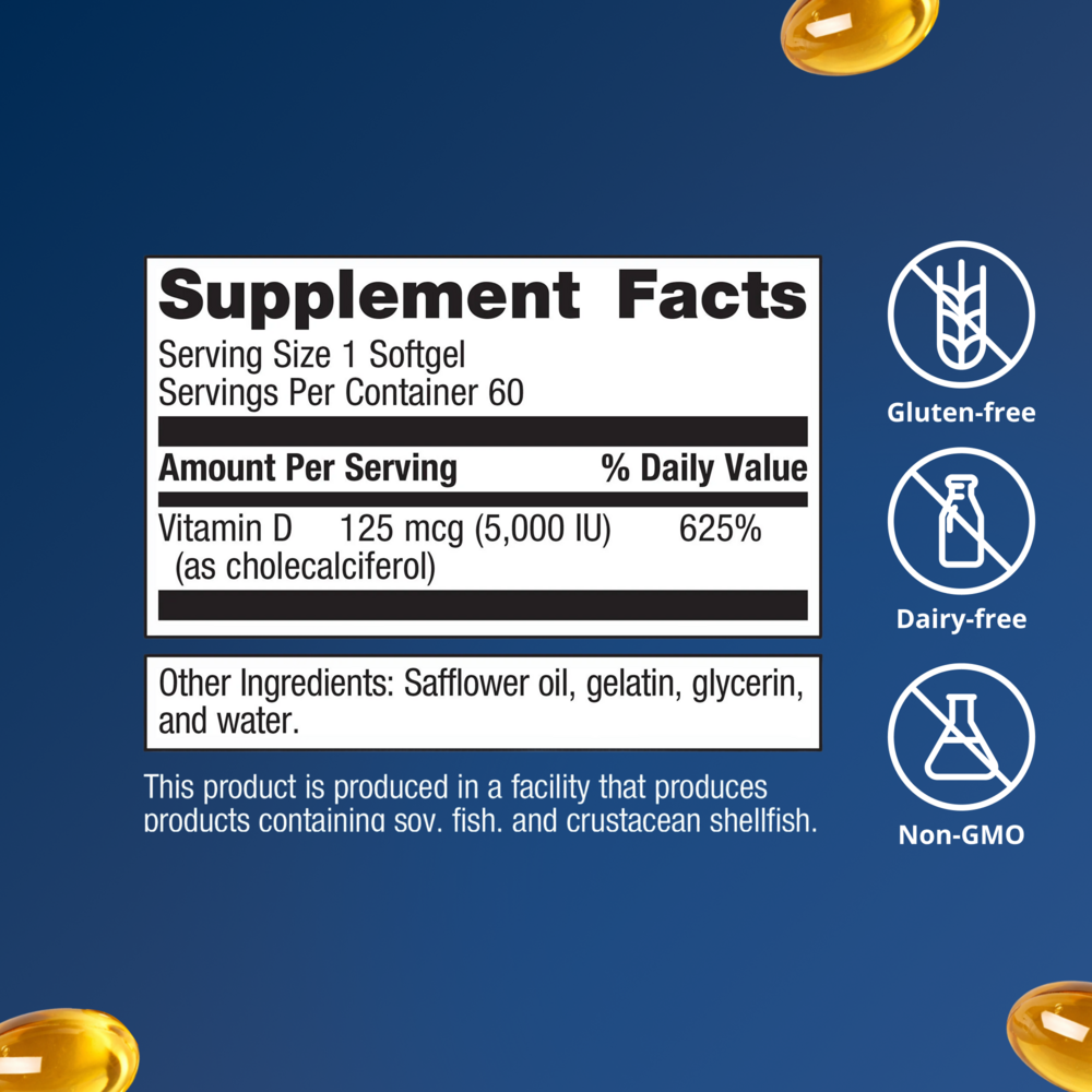Product image for Vitamin D3 5000.