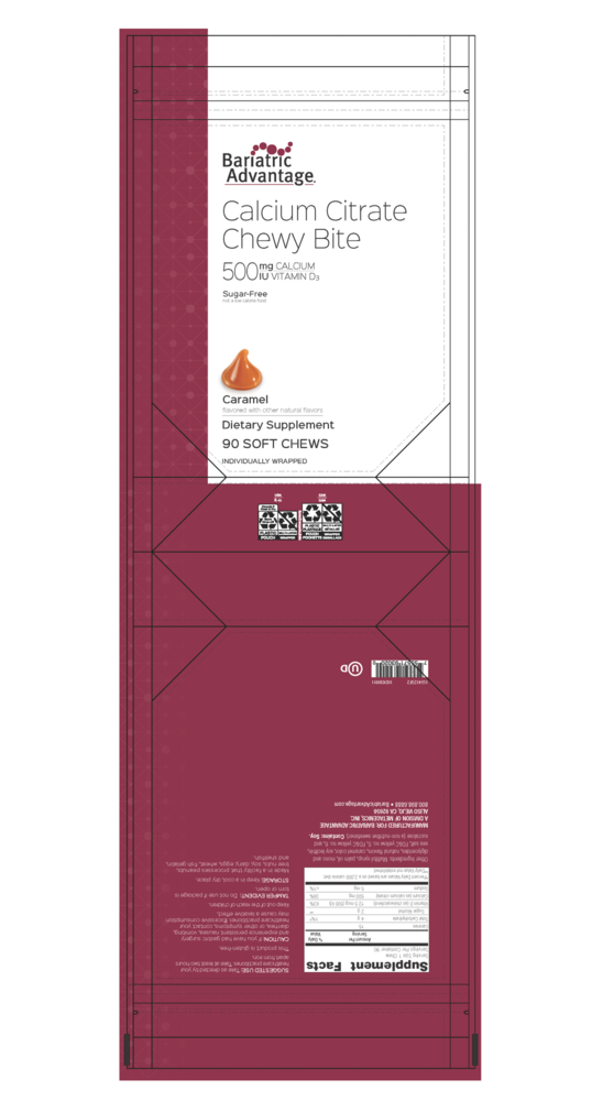 Product image for Calcium Citrate Chewy 500mg Caramel.