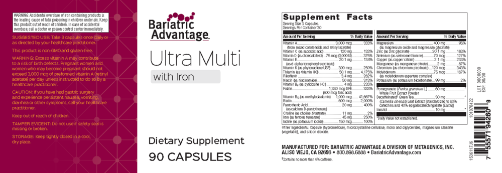Product image for Ultra Multi Formula with Iron.