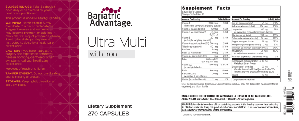 Product image for Ultra Multi Formula with Iron.