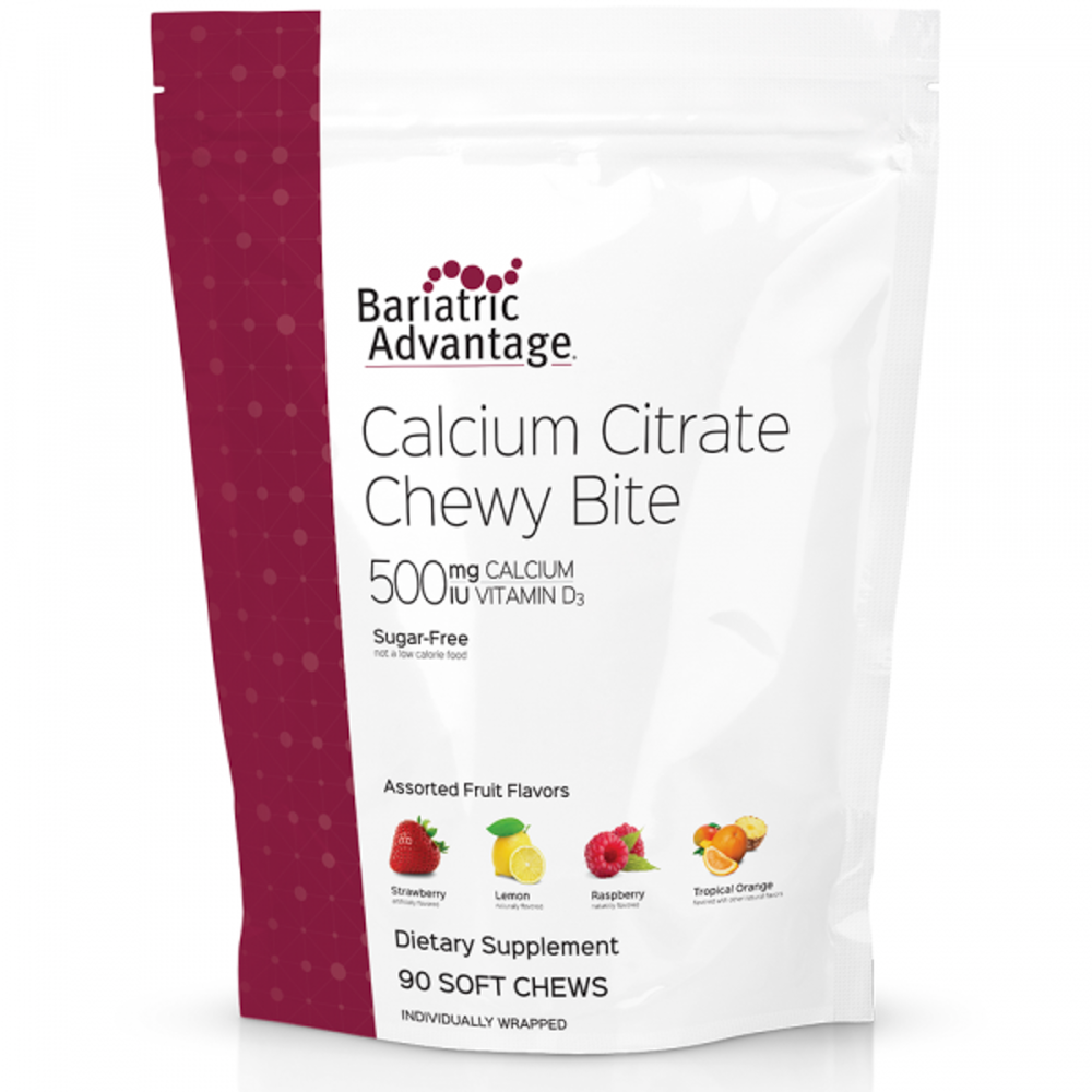 Product image for Calcium Citrate Chewy 500mg Assorted Fruit Flavors.