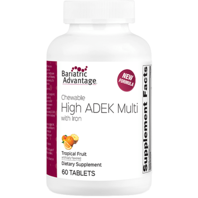 Chewable High ADEK with Iron Tropical Fruit 60 tablets