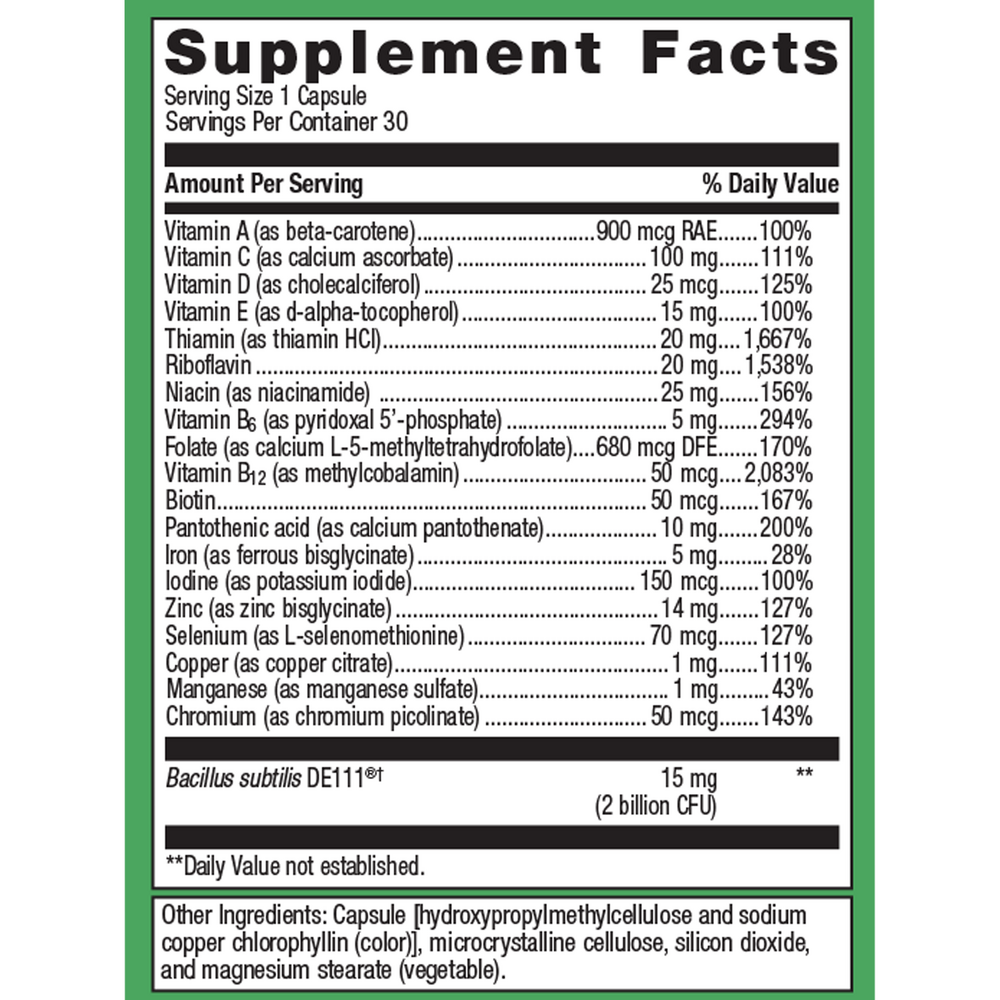 Product image for UltraFlora Probiotic + Multivitamin.
