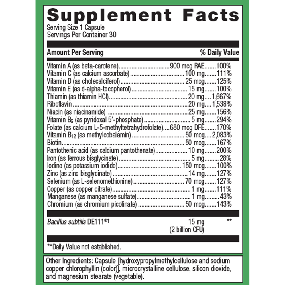 Product image for UltraFlora Probiotic + Multivitamin.