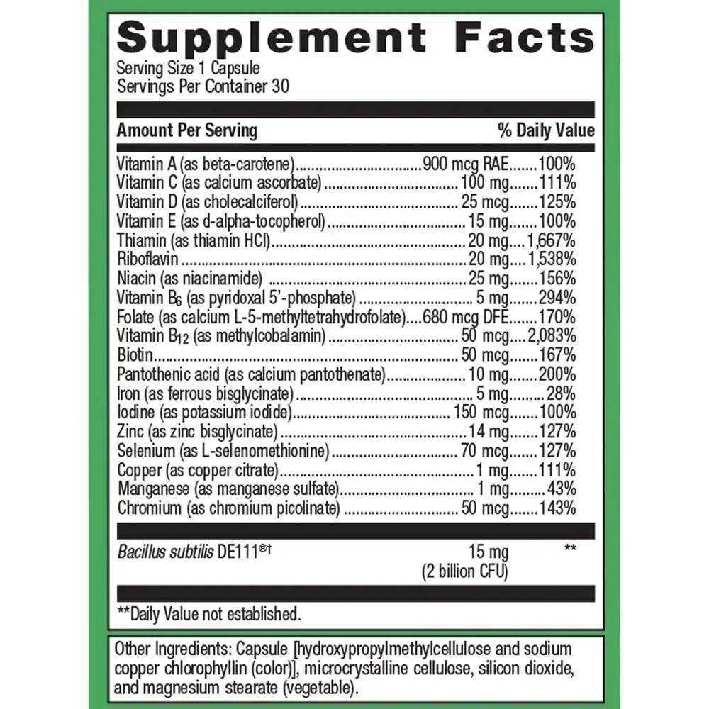 Product image for UltraFlora Probiotic + Multivitamin.