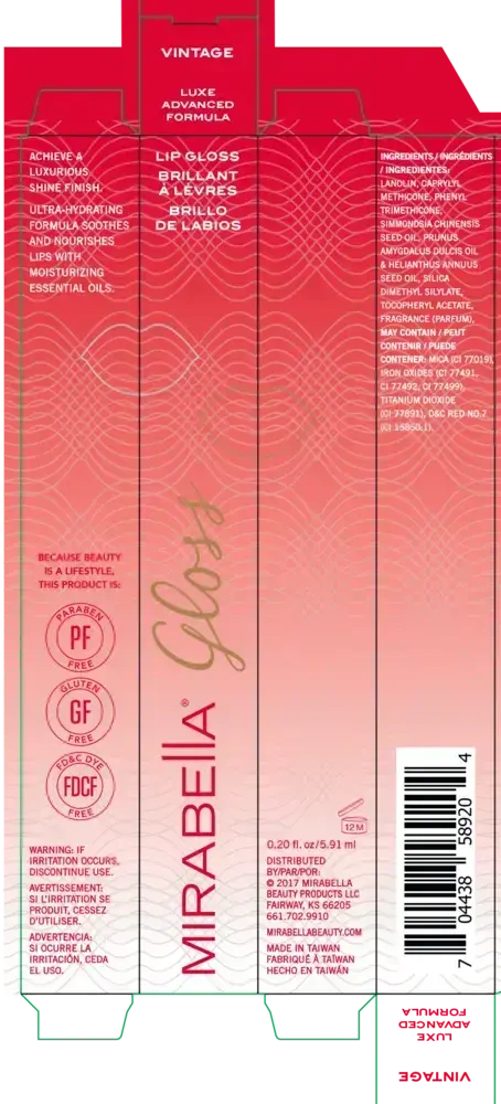 Product image for Luxe Advanced Formula Lip Gloss, Vintage shade.