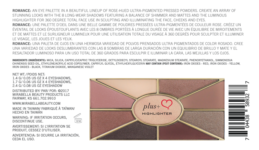 Product image for Eyeshadow Collection, Romance.