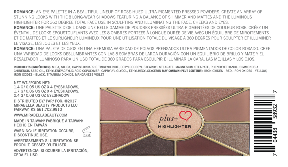 Product image for Eyeshadow Collection, Romance.