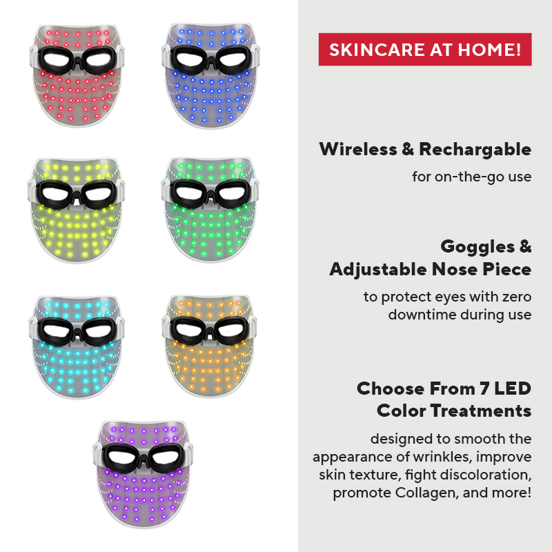 Product image for Phototherapy 7-Color LED Facial Mask with Near Infrared.