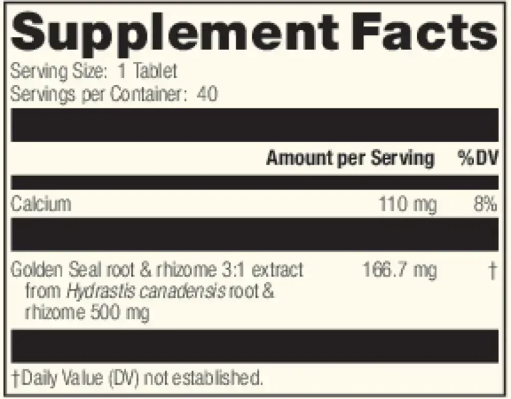 Product image for Golden Seal 500mg.
