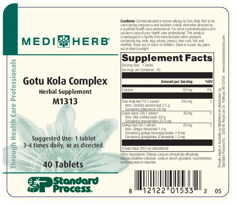 Product image for Gotu Kola Complex.