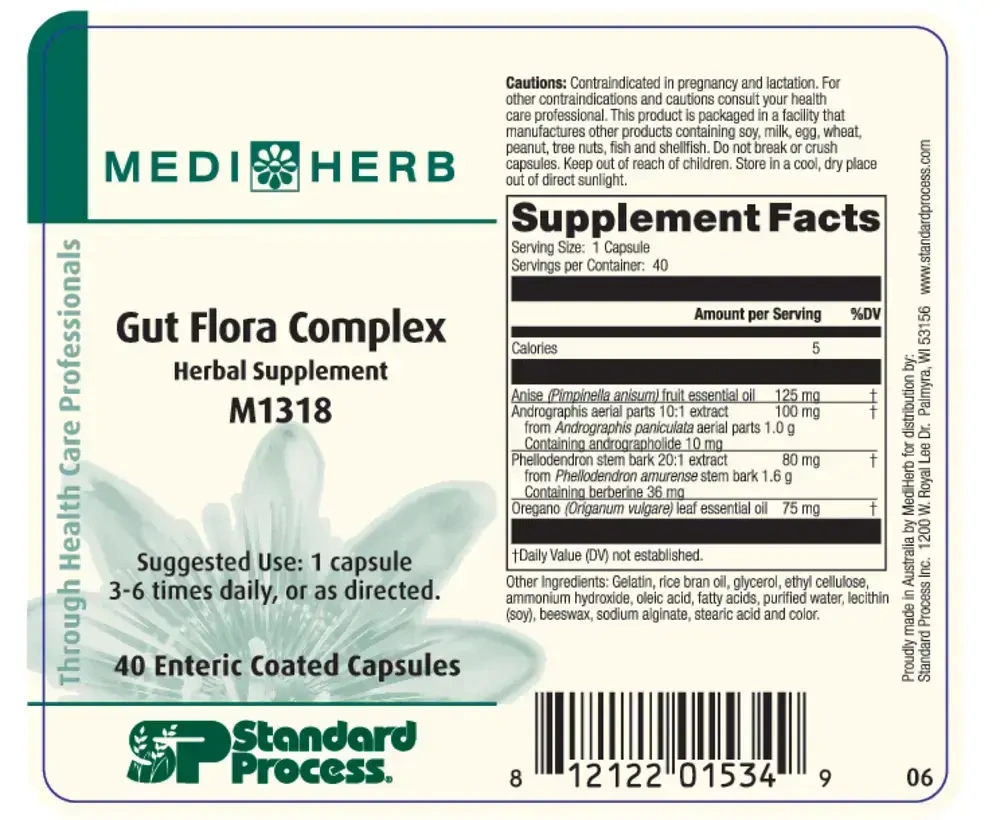 Product image for Gut Flora Complex.