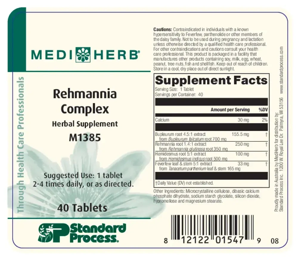 Product image for Rehmannia Complex.