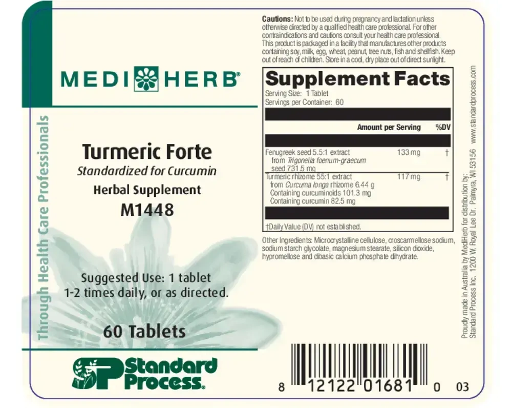 Product image for Turmeric Forte.