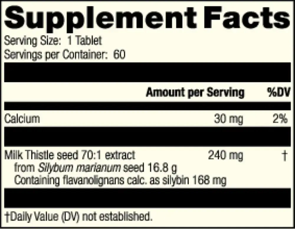 Product image for Milk Thistle Forte.