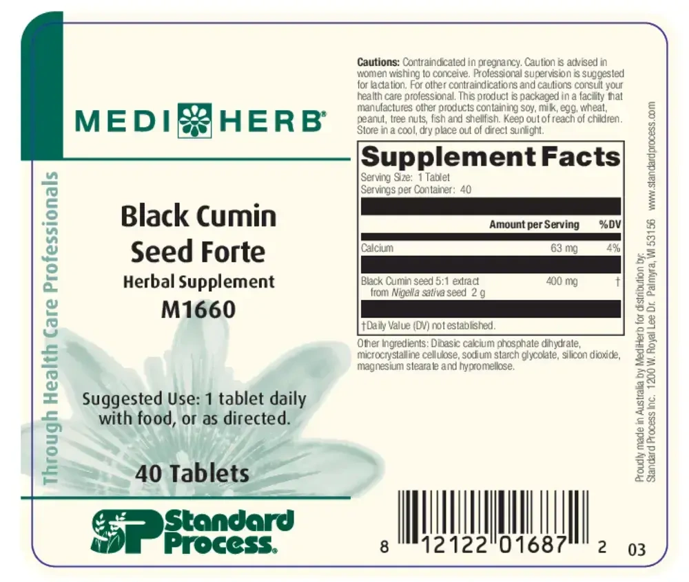 Product image for Black Cumin Seed Forte.