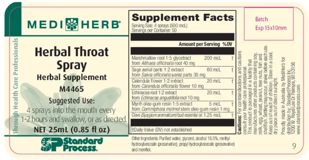 Product image for Herbal Throat Spray Phytosynergist®.