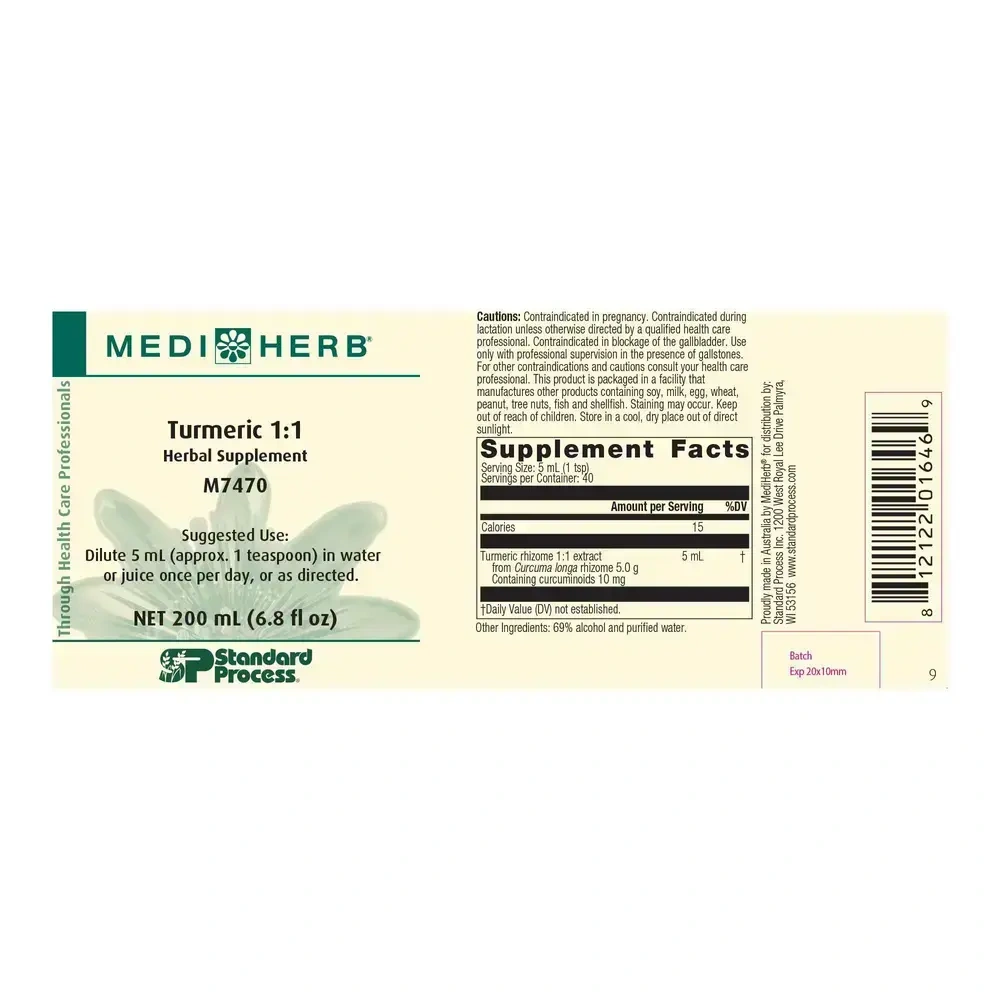 Product image for Turmeric 1:1.