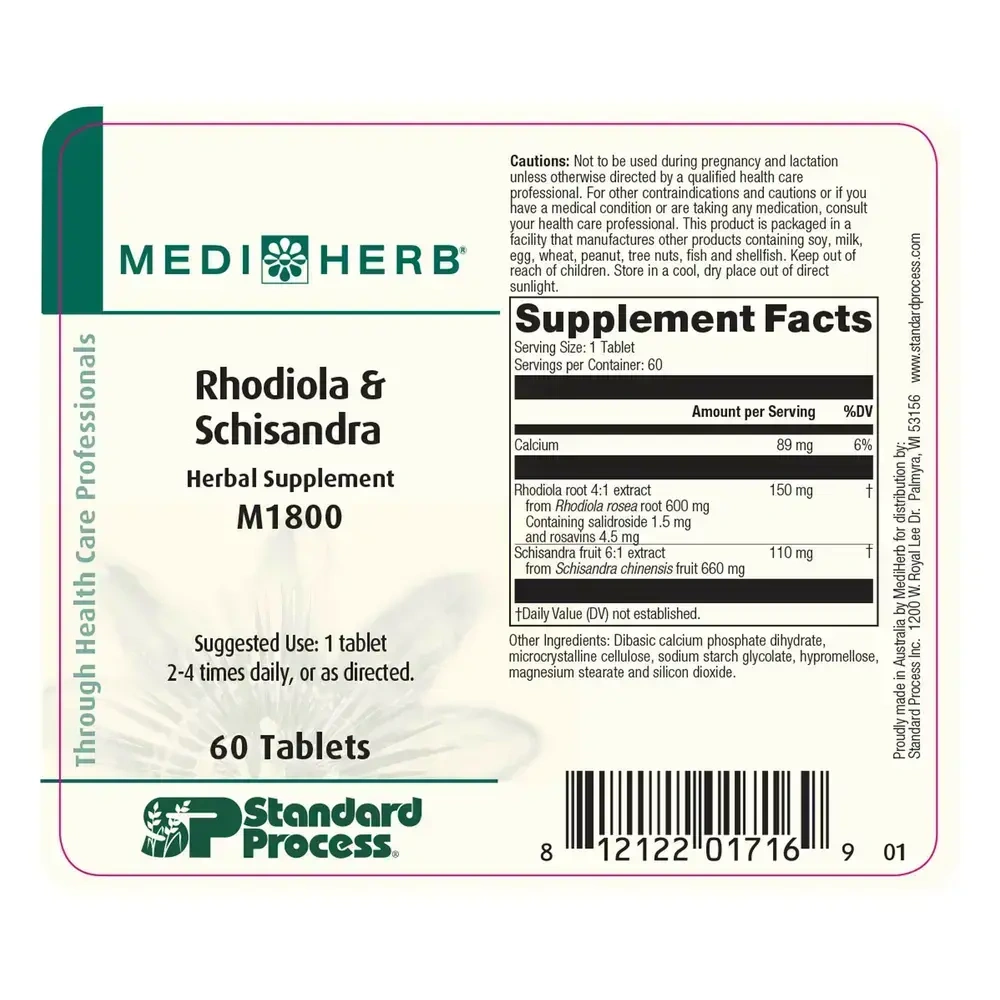 Product image for Rhodiola &amp; Schisandra.