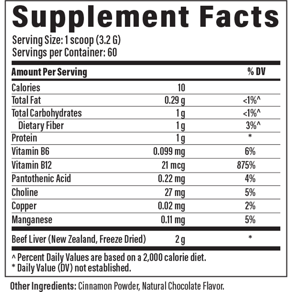 Product image for Ultra Pure Liver Concentrate, Chocolate.