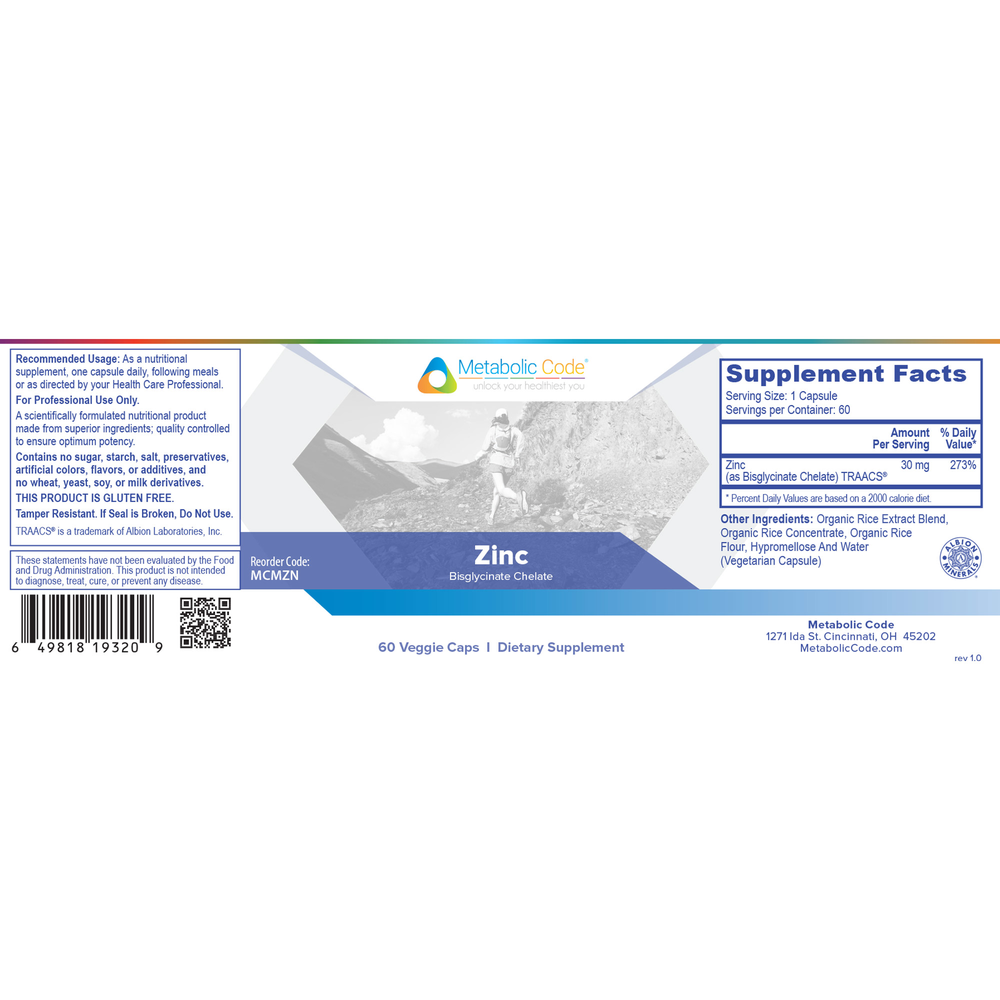 Product image for Zinc.