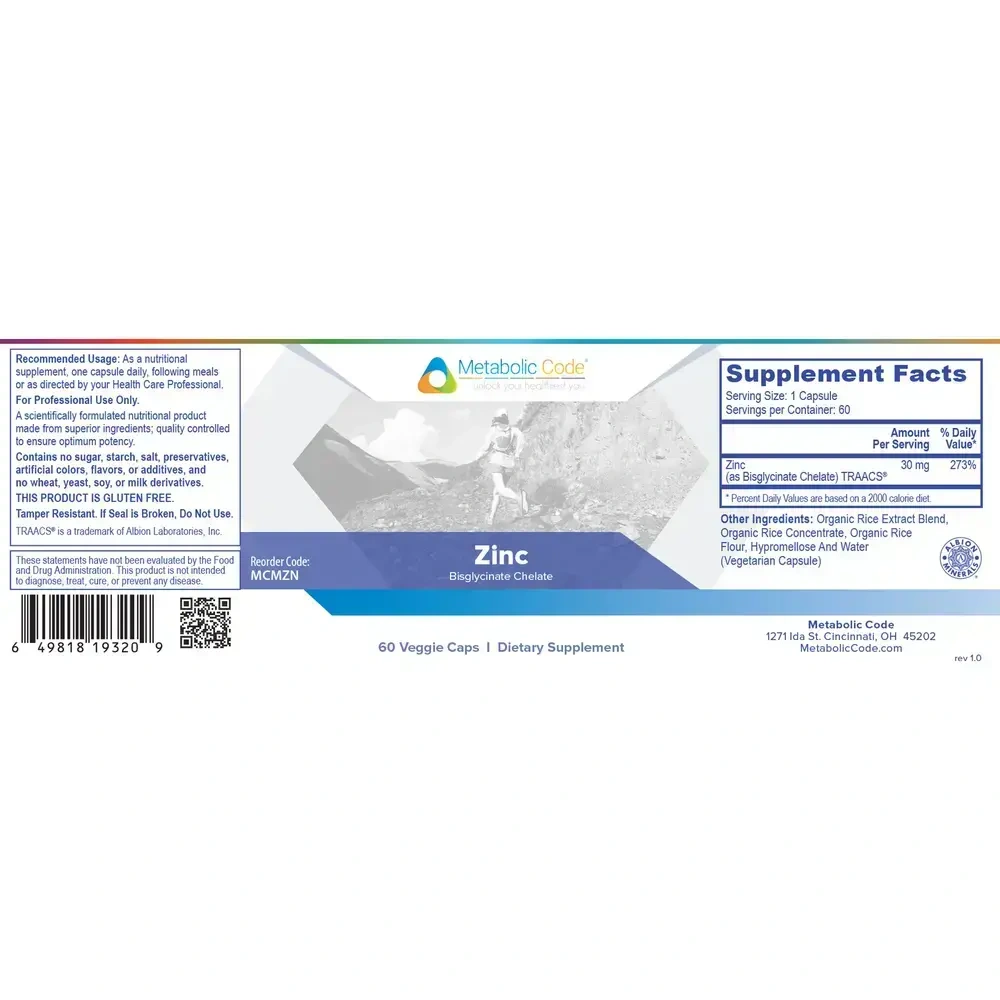 Product image for Zinc.