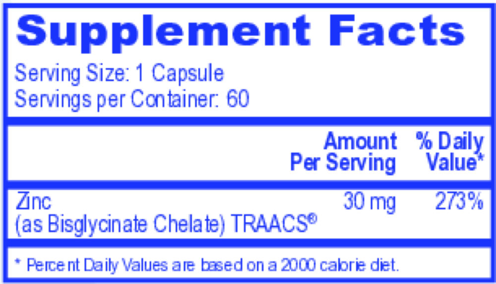 Product image for Zinc.