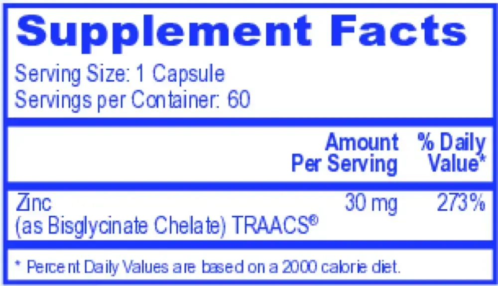 Product image for Zinc.