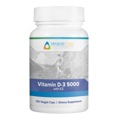Vitamin D3 with K2 120 capsules