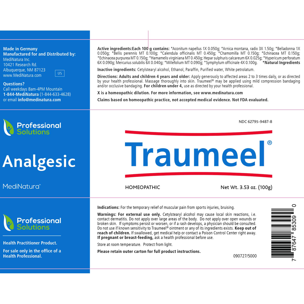 Product image for Traumeel Ointments.
