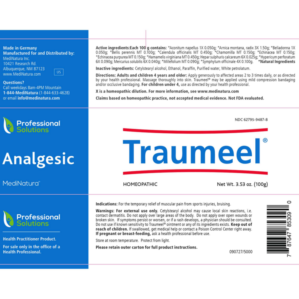 Product image for Traumeel Ointments.
