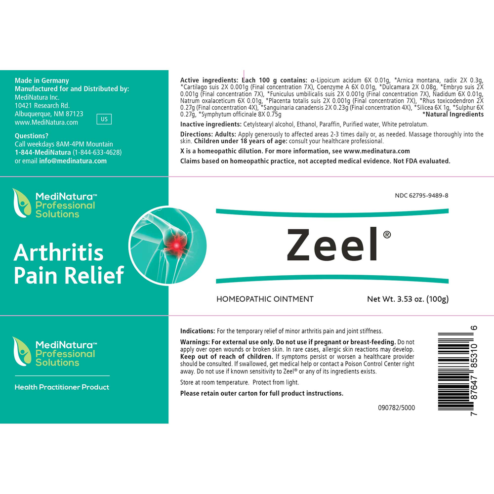 Product image for Zeel Ointments.
