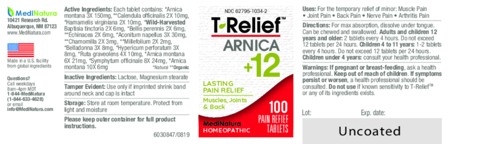 Product image for T-Relief Extra Strength Pain Relief Tablets.