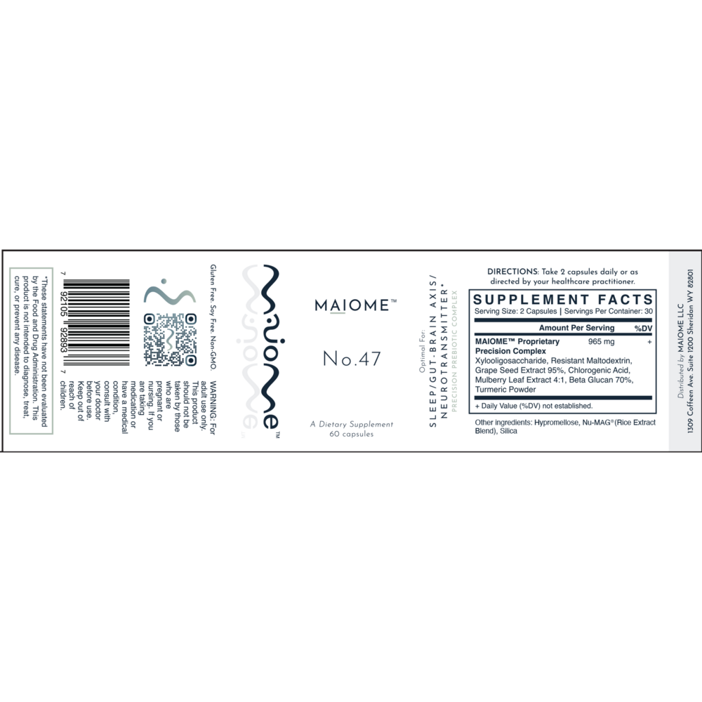 Product image for No. 47- Sleep&#x2F;Gut-Brain Axis&#x2F;Neurotransmitter.