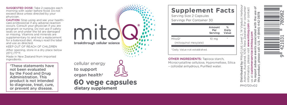 Product image for MitoQ pure.