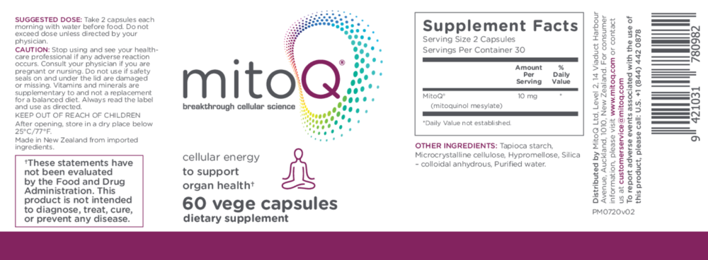 Product image for MitoQ pure.