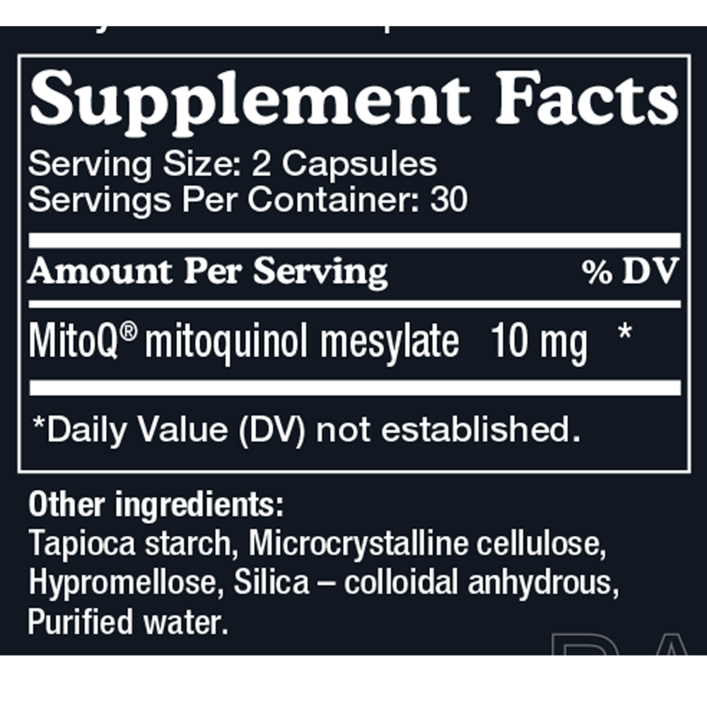 Product image for MitoQ pure.