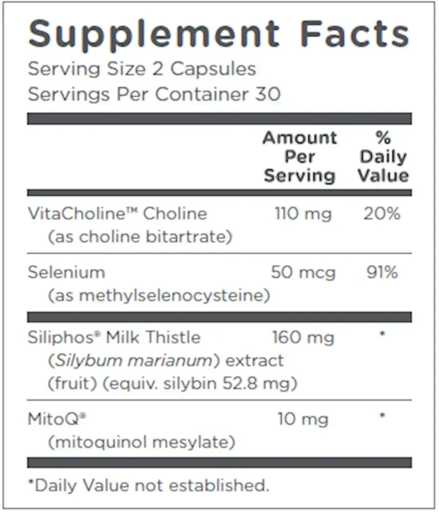 Product image for MitoQ +liver.