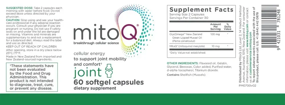 Product image for MitoQ Joint Support.