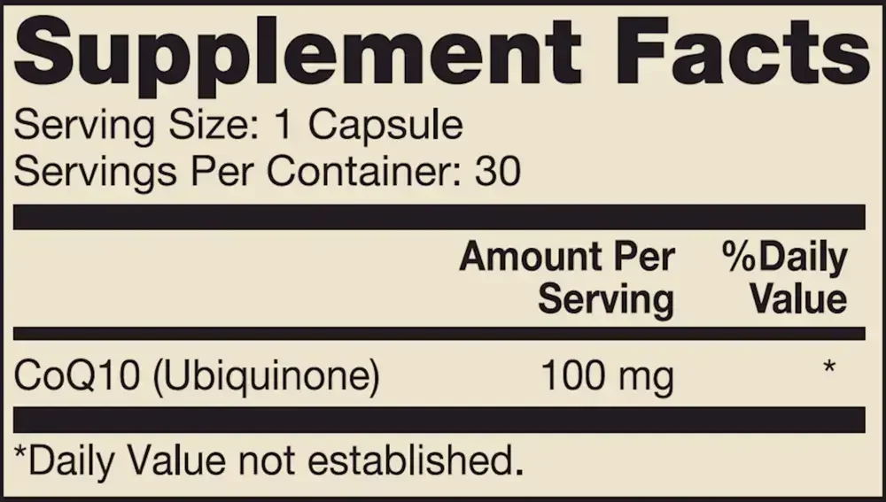 Product image for CoQ10.