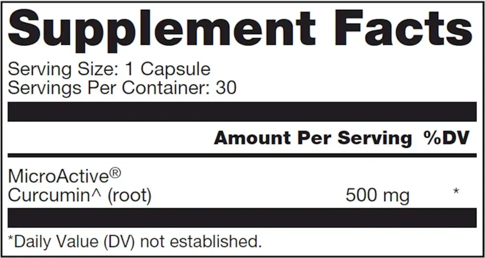 Product image for Curcumin Advanced 500mg.
