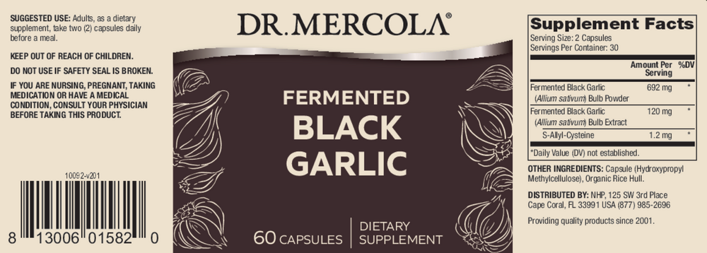 Product image for Fermented Black Garlic.