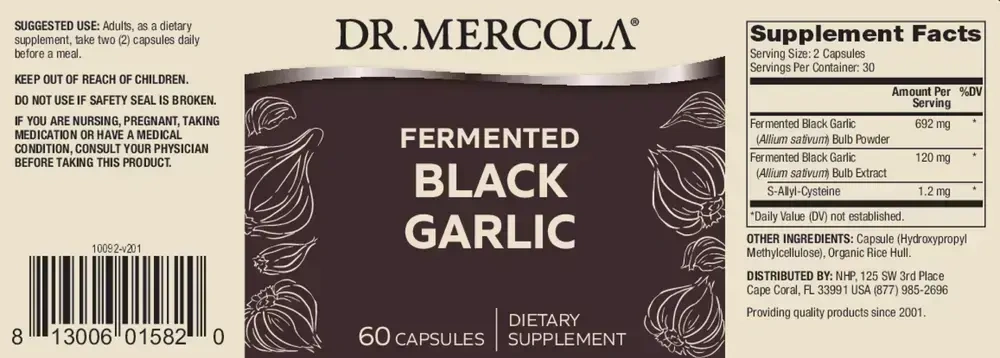 Product image for Fermented Black Garlic.