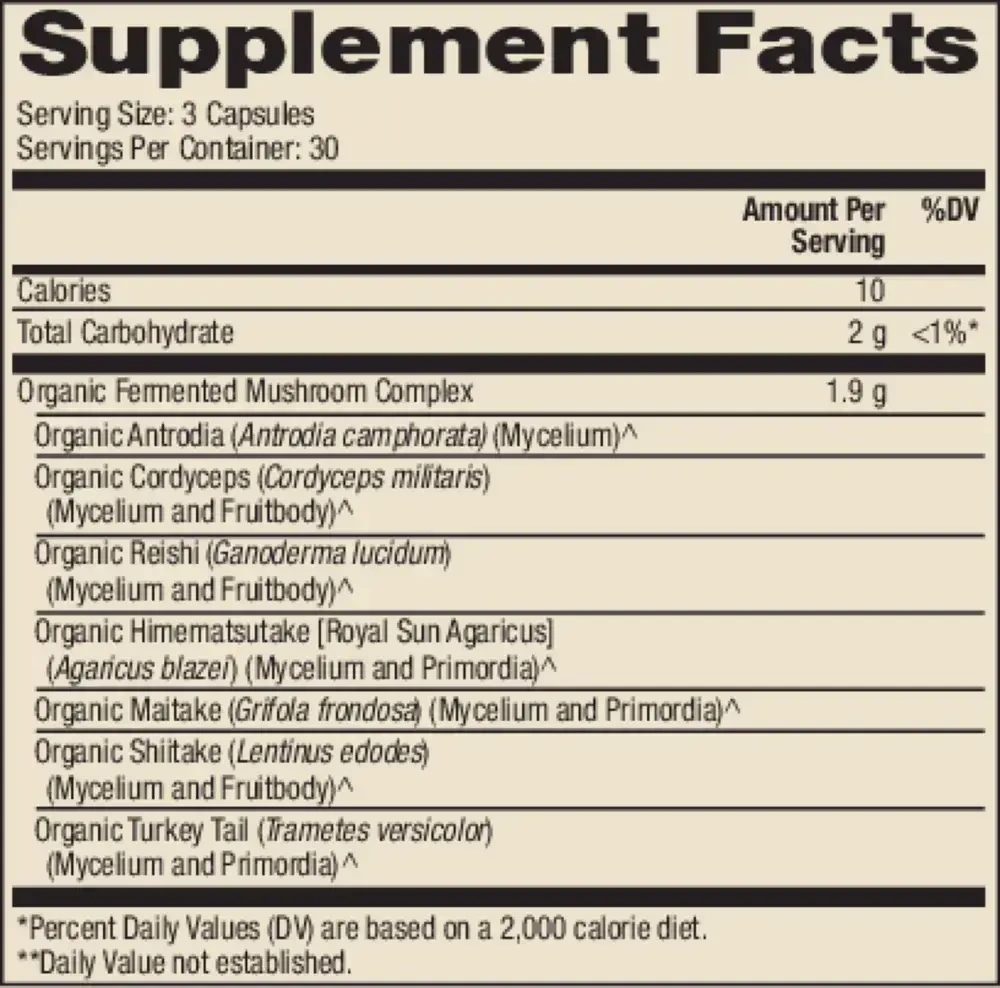 Product image for Fermented Mushroom Complex.