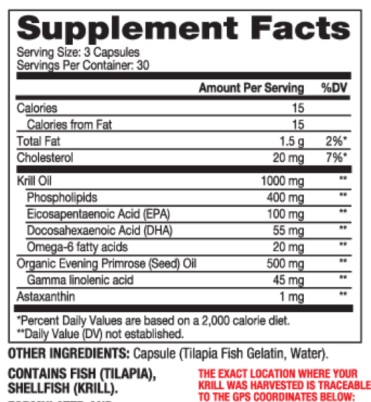 Product image for Krill Oil for Women with EPO.