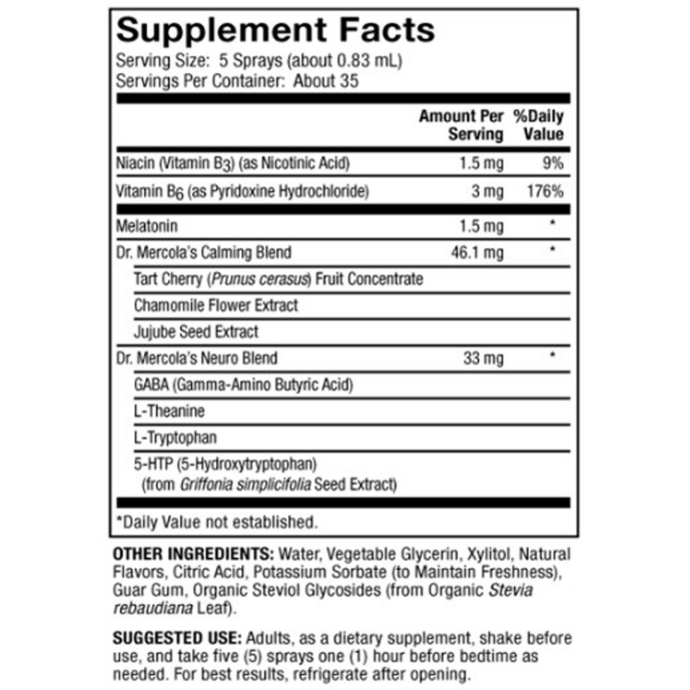 Product image for Melatonin Sleep Support Spray.