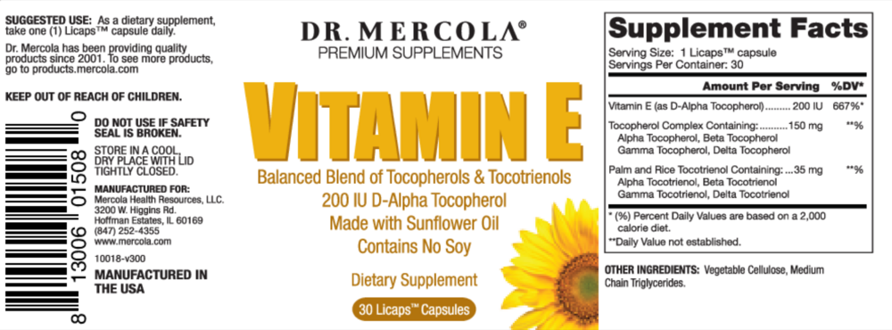 Product image for Vitamin E.