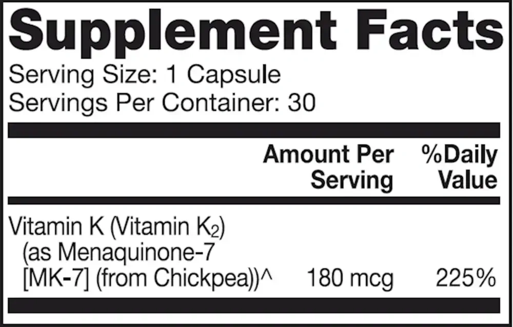 Product image for Vitamin K2.